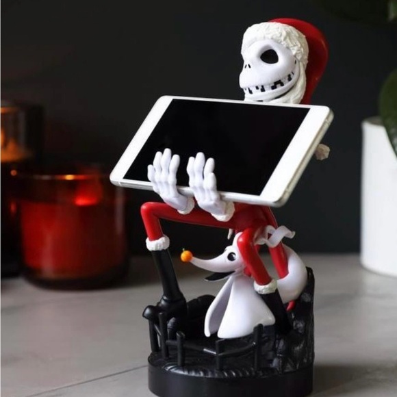 Black Controller Holder with Santa Skeleton Design - Picture 4 of 11